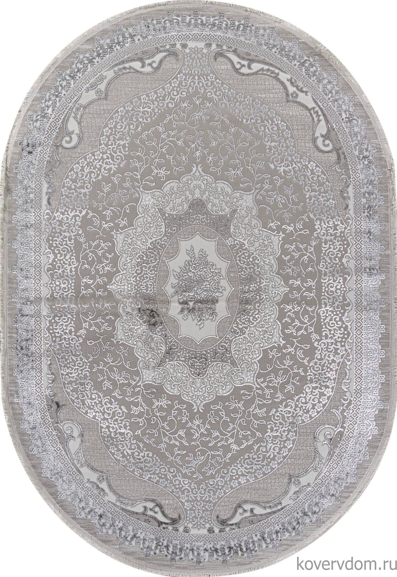 Ковер EFSAN Q010A CREAM SHRINK / GREY FDY Овал